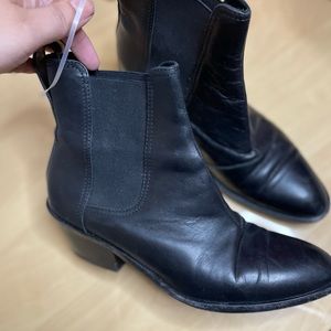 Rag and bone walker leather bootie 38